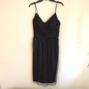 Jenny Yoo Dress Womens 10 Collection Womens Brown Surplice Bridesmaids